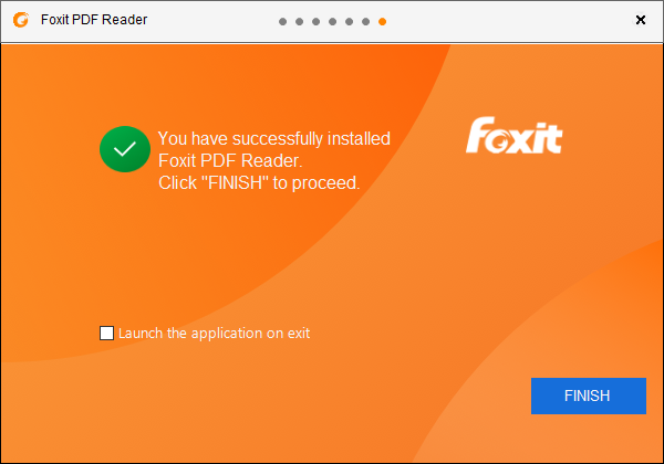 結束安裝 Foxit Reader