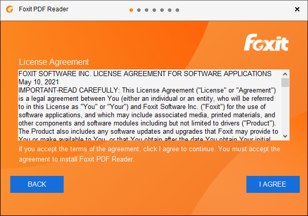 Foxit Reader 的授權文件