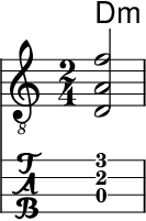 中阮 Dm 和弦