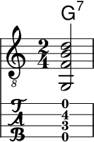 中阮 G7 和弦